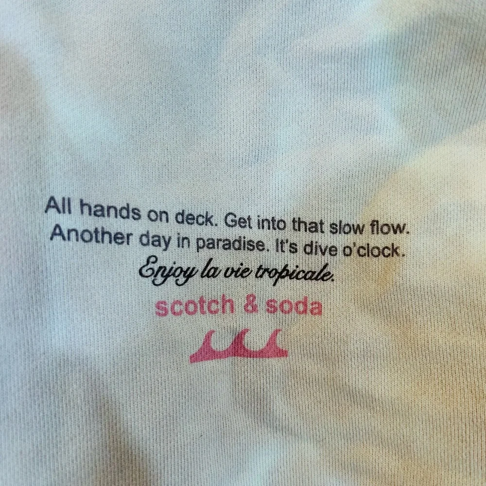 Scotch & Soda Hoodie Men’s Medium Tie-dye Tropicale Amsterdam Cotuer New - Picture 4 of 4